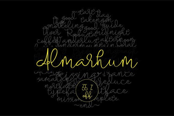 Almarhum: The Relaxed Script Font That Makes Campaigns Feel Human