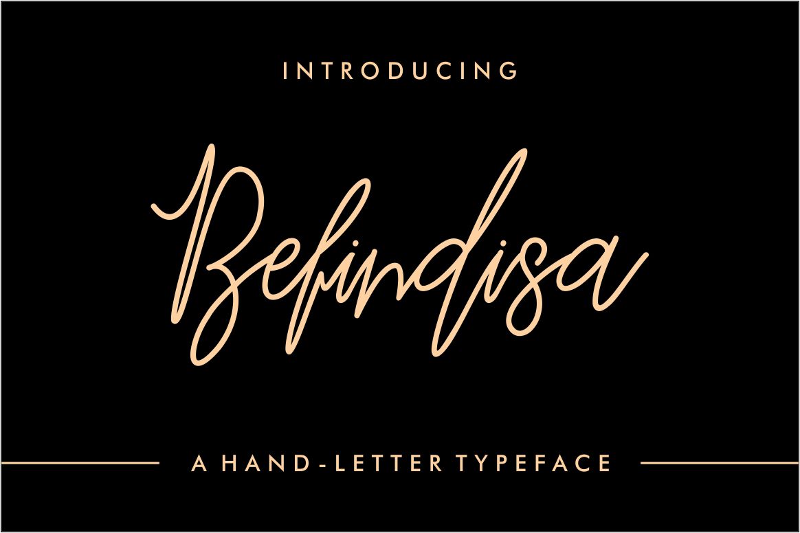 Befindisa Font: Elegant Script for Small Business Branding