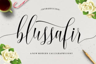 Blussafir Script: A Warm, Polished Script Font for Small Business Branding
