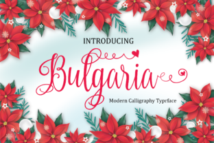 Bulgaria Script: A Versatile, Romantic Font for Handmade Creators