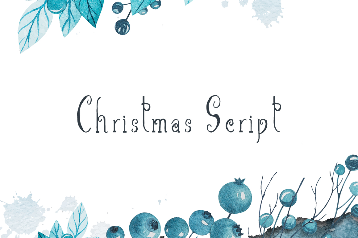 Christmas Script: A Festive Display Font That Doesn’t Overwhelm