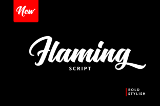 Flaming Script: A Bold Handwritten Font for Makers
