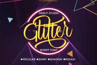 Glitter Script: A Handwritten Display Font for Digital Branding