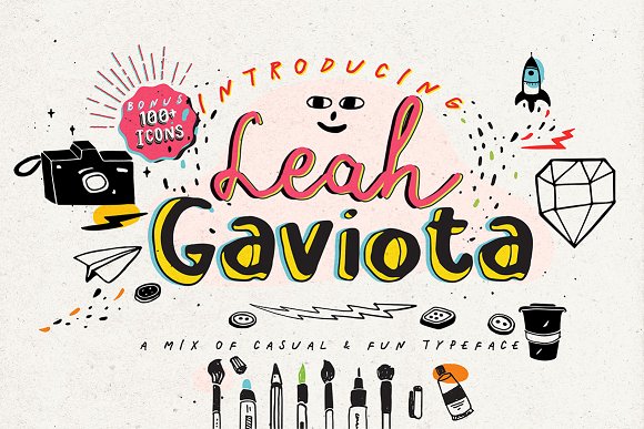 Leah Gaviota Script: A Handmade Designer’s Dream Typeface