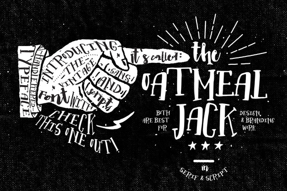 Oatmeal Jack: A Hand-Lettered Serif Font Duo for Scroll-Stopping Campaigns