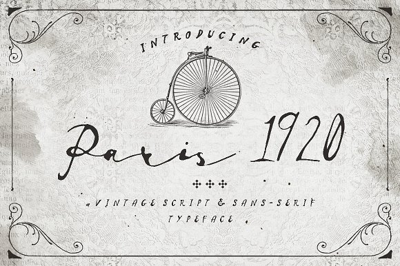 Paris 1920: A Vintage Typeface That Cuts Through the Feed