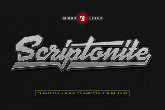 Scriptonite: A Bold, Rigid Script Font for Confident Digital Branding