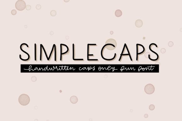 Simplecaps: A Clean, Cap-Only Script Font for Digital Branding