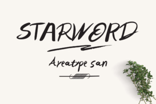 Starword: A Playful Handwritten Font for Editorial Charm